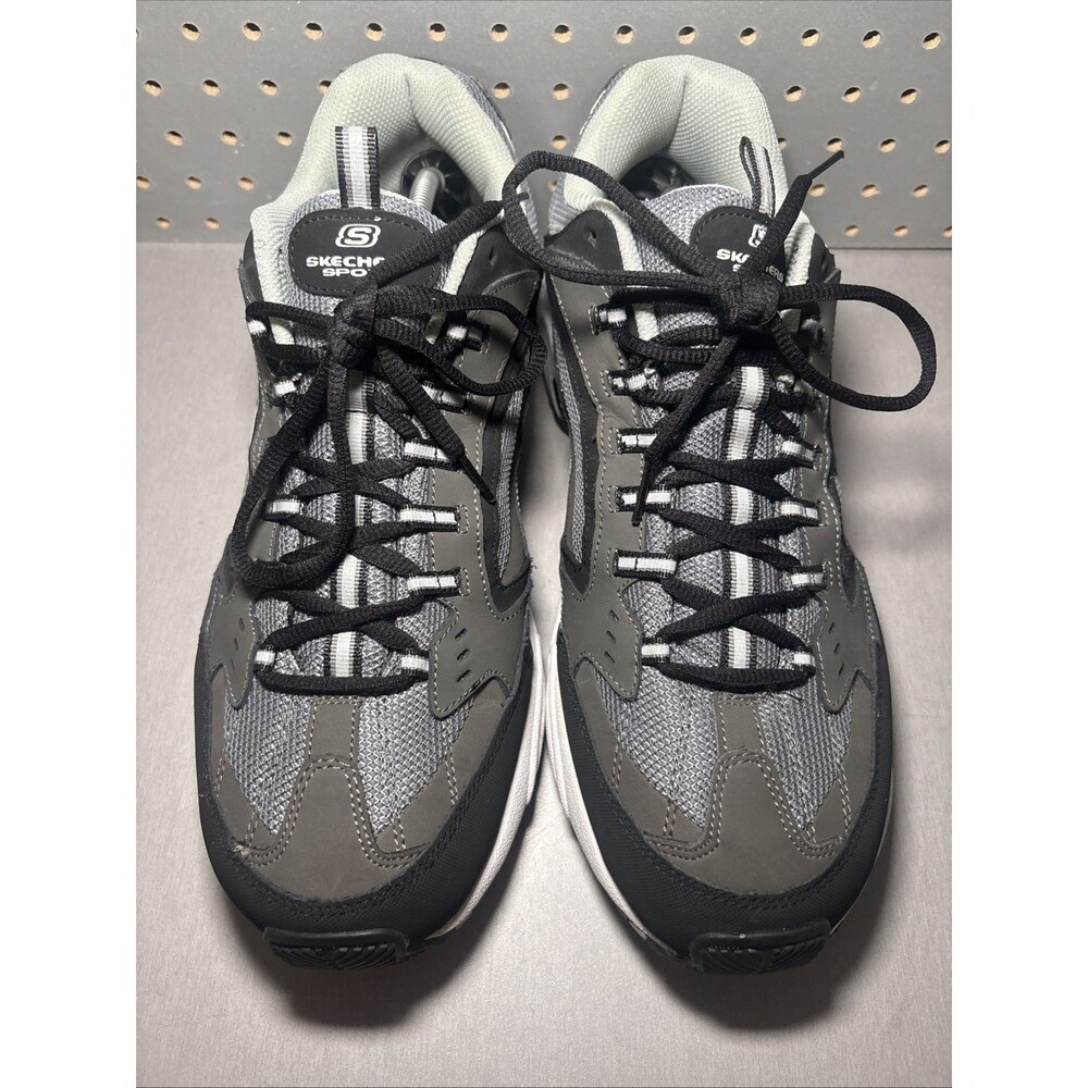 Skechers Stamina Cutback Shoes Mens Size 14 EW Extra Wide Gray Running Sneakers - Picture 6 of 14